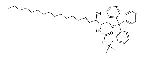 (2S,3R,4E)-2-TERT-BUTYLOXYCARBONYLAMINO-1-TRIPHENYLMETHYLOXY-4-OCTADECEN-2-OL picture