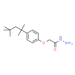 2-[4-(1,1,3,3-tetramethylbutyl)phenoxy]acetohydrazide结构式