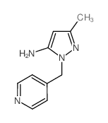 5-Methyl-2-pyridin-4-ylmethyl-2H-pyrazol-3-ylamine结构式
