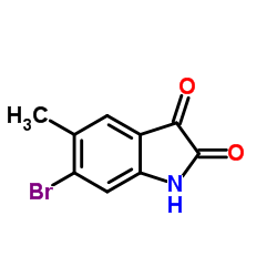 6-BROMO-5-METHYLISATIN结构式