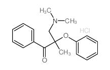 1-Propanone,3-(dimethylamino)-2-methyl-2-phenoxy-1-phenyl-, hydrochloride (1:1) Structure
