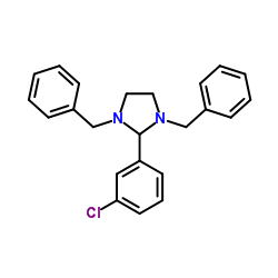 1,3-Dibenzyl-2-(3-chlorophenyl)imidazolidine结构式
