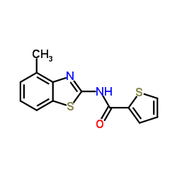 2-Thiophenecarboxamide,N-(4-methyl-2-benzothiazolyl)- structure