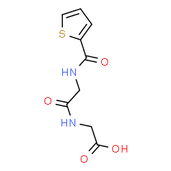 2-[2-(THIOPHENE-2-CARBOXAMIDO)ACETAMIDO]ACETICACID Structure