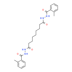 N'1,N'9-Bis(2-methylbenzoyl)nonanedihydrazide structure