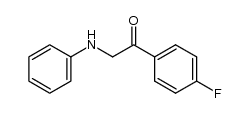 1-(4-fluorophenyl)-2-(phenylamino)ethanone结构式