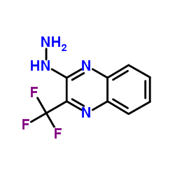 2-Hydrazino-3-(trifluoromethyl)quinoxaline结构式