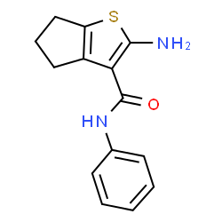 2-AMINO-N-PHENYL-5,6-DIHYDRO-4H-CYCLOPENTA[B]THIOPHENE-3-CARBOXAMIDE结构式