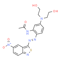 N-[5-[bis(2-hydroxyethyl)amino]-2-[(5-nitro-2,1-benzisothiazol-3-yl)azo]phenyl]acetamide结构式