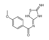 Benzamide, N-(5-amino-1,2,4-thiadiazol-3-yl)-4-methoxy- (9CI) Structure