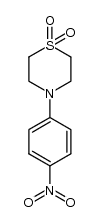 4-(4-nitrophenyl)thiomorpholine 1,1-dioxide Structure