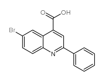6-溴-2-苯基-喹啉-4-羧酸结构式
