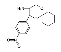 (3S,4S)-4-(4-nitrophenyl)-1,5-dioxaspiro[5.5]undecan-3-amine结构式