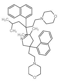 4-methyl-N-[4-methyl-2-(2-morpholin-4-ylethyl)-2-naphthalen-1-yl-pentyl]-2-(2-morpholin-4-ylethyl)-2-naphthalen-1-yl-pentan-1-imine结构式