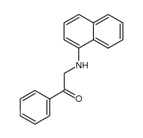 2-(naphthalen-1-ylamino)-1-phenylethan-1-one Structure