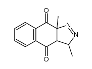 3,9a-dimethyl-3a,9a-dihydro-3H-benzo[f]indazole-4,9-dione结构式