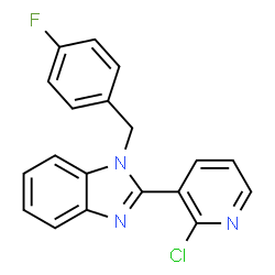 2-(2-CHLORO-3-PYRIDINYL)-1-(4-FLUOROBENZYL)-1H-1,3-BENZIMIDAZOLE结构式
