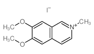 6,7-dimethoxy-2-methyl-isoquinoline结构式