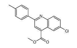 Methyl 6-chloro-2-(4-methylphenyl)-4-quinolinecarboxylate Structure