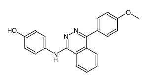 4-(4-(4-methoxyphenyl)phthalazin-1-ylamino)phenol结构式