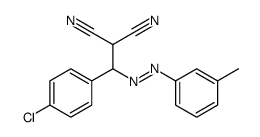 2-[(4-chlorophenyl)-[(3-methylphenyl)diazenyl]methyl]propanedinitrile结构式