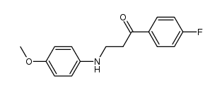 1-(4-FLUOROPHENYL)-3-(4-METHOXYANILINO)-1-PROPANONE结构式