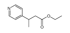 ethyl 3-methyl-3-pyridin-4-ylpropanoate结构式