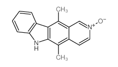 5,11-Dimethyl-6H-pyrido(4,3-b)carbazole 2-oxide Structure