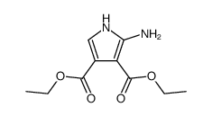 diethyl 2-aminopyrrole-3,4-dicarboxylate Structure