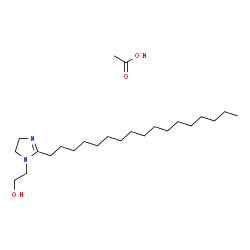 2-(heptadecenyl)-4,5-dihydro-1-(2-hydroxyethyl)-1H-imidazolium acetate结构式