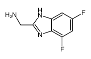 1H-Benzimidazole-2-methanamine,4,6-difluoro-(9CI)结构式