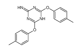 4,6-bis(4-methylphenoxy)-1,3,5-triazin-2-amine Structure