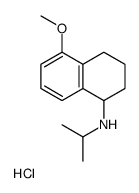 (5-methoxy-1,2,3,4-tetrahydronaphthalen-1-yl)-propan-2-ylazanium,chloride结构式