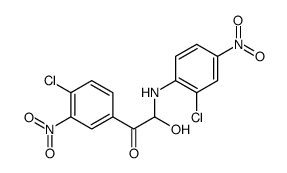 2-(2-chloro-4-nitroanilino)-1-(4-chloro-3-nitrophenyl)-2-hydroxyethanone Structure