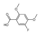 5-fluoro-2,4-dimethoxy-benzoic acid结构式