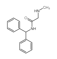 N-benzhydryl-2-(methylamino)acetamide结构式