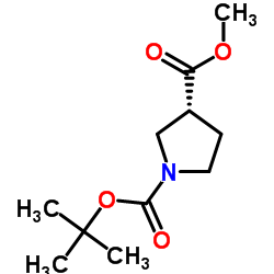(R)-1-Boc-Pyrrolidine-1,3-dicarboxylate structure