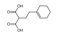 (2-cyclohex-1-enyl-ethyl)-malonic acid Structure