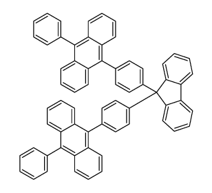 9-phenyl-10-[4-[9-[4-(10-phenylanthracen-9-yl)phenyl]fluoren-9-yl]phenyl]anthracene结构式