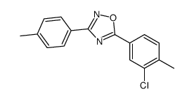 5-(3-chloro-4-methylphenyl)-3-(4-methylphenyl)-1,2,4-oxadiazole Structure