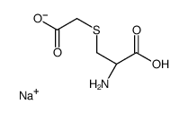 sodium,2-[(2R)-2-amino-2-carboxyethyl]sulfanylacetate结构式