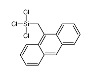 anthracen-9-ylmethyl(trichloro)silane Structure