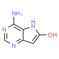 5H-Pyrrolo[3,2-d]pyrimidin-6-ol, 4-amino- (9CI) structure