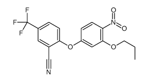 2-(4-nitro-3-propoxyphenoxy)-5-(trifluoromethyl)benzonitrile结构式
