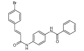 N-[4-[3-(4-bromophenyl)prop-2-enoylamino]phenyl]benzamide Structure