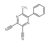 2,3-Pyrazinedicarbonitrile,5-methyl-6-phenyl-结构式