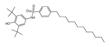 2,6-Di-t-butyl-4-(p-dodecylbenzolsulfonamido)-phenol结构式