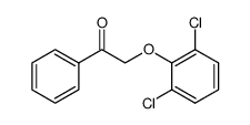 ω-(2',6'-dichloro)-phenoxy-acetophenone结构式