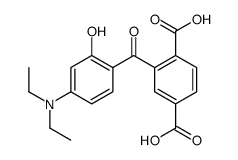 2-[4-(Diethylamino)-2-hydroxybenzoyl]-1,4-benzenedicarboxylic acid Structure