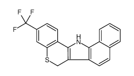 3-(trifluoromethyl)-6,13-dihydrobenzo[g]thiochromeno[4,3-b]indole结构式